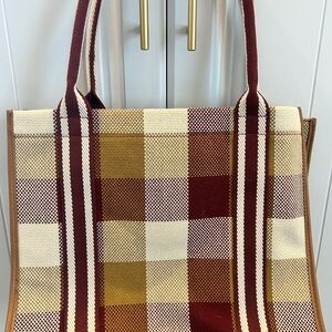 Biden Tilda Plaid Tote